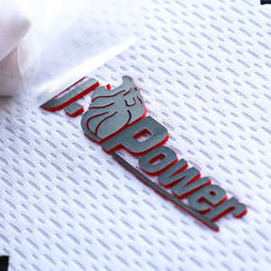 Marchio di <span class=keywords><strong>abbigliamento</strong></span> 3D lettere Logo stampa etichette personalizzate in Silicone materiale foglio di trasferimento termico adesivi per indumenti - Product Image 3