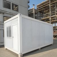 Maison préfabriquée moderne en conteneur de 20 pieds, villa préfabriquée en acier à faible coût, hôtel, appartement construit avec des panneaux sandwich en Roumanie