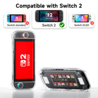 Étui de protection transparent antichoc sur mesure pour Nintendo Switch 2 avec 12 emplacements pour cartes de jeu