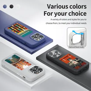 आईफोन 12 13 14 15 प्रो मैक्स के लिए ऐप्पल के लिए 2024 नया DIY स्क्रीन डिस्प्ले प्रिंट पैटर्न स्मार्ट इंक मोबाइल फोन केस