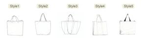 Sacs fourre-tout personnalisés imprimés à prix de gros, sacs de courses tissés en PP laminé recyclables pour femmes, grande taille à bas prix - Product Image 5