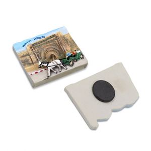 Aimant de réfrigérateur marocain personnalisé 3D, cadeau de voyage, icône emblématique, souvenir de Marrakech, article du Maroc - Product Image 1