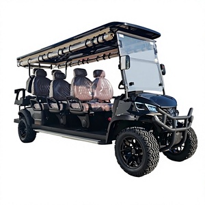 Voiturette de golf tout-terrain à essence robuste pour 8 passagers avec pare-brise - Product Image 1