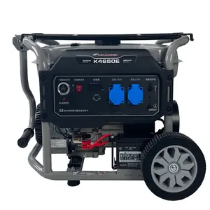 Generador de motor de gasolina portátil con arranque eléctrico trifásico de 3kva 3kw, 3 fases, Dinamo casero, 2 unidades