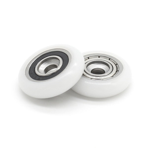 Rouleaux à roulement à billes à tête fraisée revêtus de POM double face en gros, griffes mécaniques, poulies de ligne d'assemblage - Product Image 1