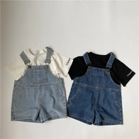 INS mode printemps automne infantile bébé filles Denim coton combinaison enfant en bas âge garçon enfants jarretelle salopette vêtements tenue décontractée