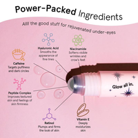 Vente en gros de rouleaux métalliques personnalisés pour crème contour des yeux, sérum à la niacinamide, à l'acide hyaluronique et à la vitamine E - Hydratant, anti-rides, anti-cernes