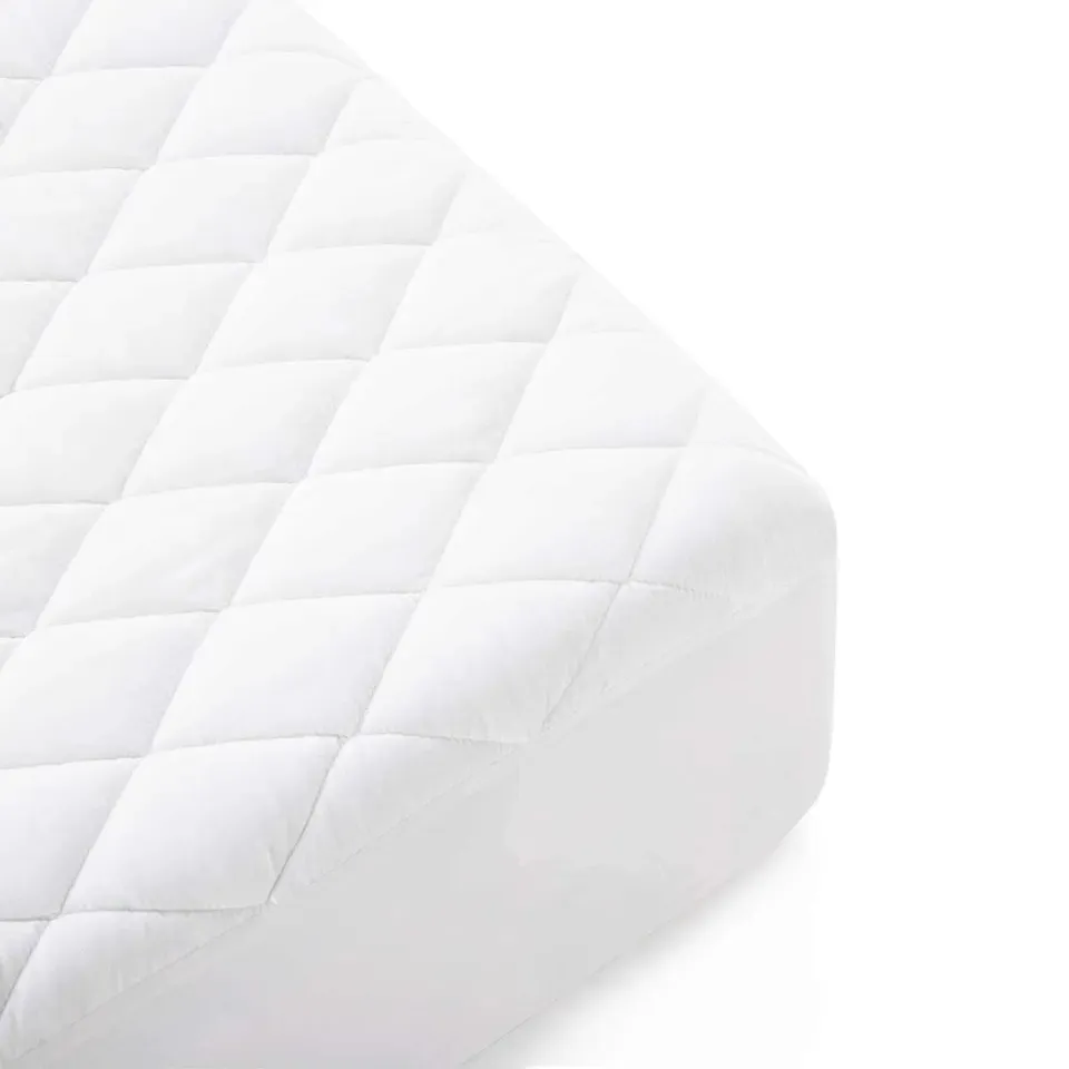 Sarung pelindung kasur dewasa, penutup pelindung matras quilt bayi Hotel Rumah bahan serat mikro nyaman lembut tahan air 40 polos