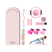 Accessoires de fitness et de yoga personnalisés avec logo d'usine : Barre d'haltères, haltères en silicone, anneaux de musculation, tapis de yoga pour la maison, gym, fitness, yoga et Pilates
