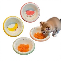 Bestcera - Assiette à dessert en céramique écologique personnalisable de 8 pouces à motif de fruits, bols à eau, bols à nourriture