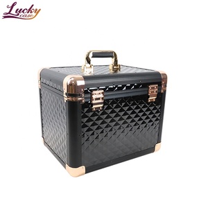 Lucky Case Aluminum Grooming Case Handle Carry Box for Horse Beauty Tools Kits Grooming Box