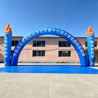 Arche gonflable géante personnalisée, dégradé arc-en-ciel, décoration nuage, certifiée CE, durable, résistante au soleil, pour course colorée, événements scolaires et sportifs