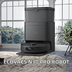 Robot de nettoyage intelligent N30 Pro Omni à prix abordable avec séchage à air chaud, balayage, lavage, auto-nettoyage pour poils d'animaux domestiques - Product Image 2