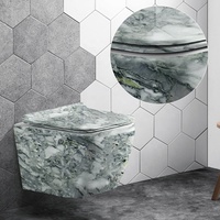 WC suspendu en céramique monobloc de luxe, style européen, haute qualité, fourni par l'usine