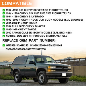 Lot de 4 feux de position latéraux avant à LED ambre pour Chevrolet <span class=keywords><strong>Silverado</strong></span> C10 Pickup Truck GMC Suburban Tahoe, clignotants - Product Image 5