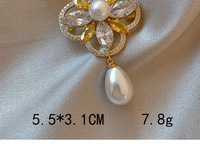 Bros Pin Gandum Mewah Bahan Alloy Elegan, Peniti Kerah Minimalis Kelas Atas Anti-selip, Peniti Pengaman untuk Jas, Mantel, Korsase, Perhiasan, Hadiah