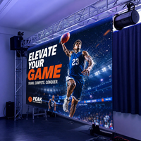 Écran LED déroulable P1.9, affichage LED intérieur, signalisation numérique et écrans publicitaires pour les magasins de détail et les salons professionnels