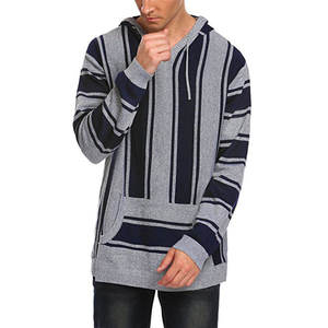 Sudadera con capucha mexicana personalizada a rayas para hombre - Product Image 3