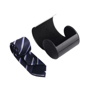 <strong>Tie</strong> Holder Luxury Pu Leather Customized Handmade Personalized Men Gift Travel Magnetic Round <strong>Tie</strong> <strong>Storage</strong> <strong>Box</strong> - Product Image 1