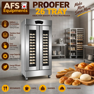Equipo AFS, Gabinete de Fermentación Eléctrico de Acero Inoxidable de 26 Bandejas, 2.8KW 220V, Uso Comercial - Product Image 4