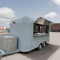 Remorque alimentaire Personnaliser Taille BBQ entièrement équipée Remorque alimentaire pour les ventes