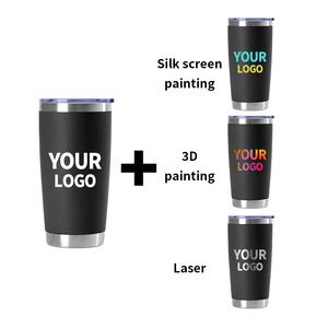 Vente en gros de gobelets de voyage isothermes à double paroi en acier inoxydable 304, écologiques, résistants à l'eau bouillante, 20 oz, avec couvercle, 6-12 - Product Image 6
