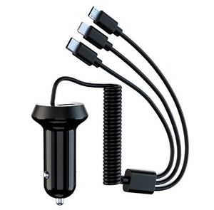 ที่ชาร์จในรถยนต์แบบใหม่ ช่องเสียบ USB คู่ ชาร์จเร็วแบบสามสาย ที่จุดบุหรี่อเนกประสงค์ 3.1A สินค้าขายดีข้ามประเทศ - Product Image 4