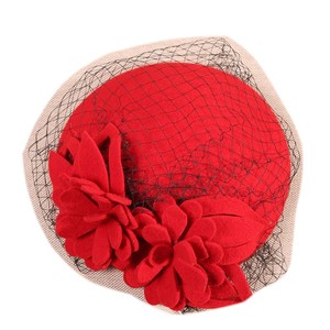 Nouvelle vente de chapeaux fascinateurs 20s 50s chapeau pillbox chapeau femmes Cocktail thé fête chapeaux avec <span class=keywords><strong>voile</strong></span> <span class=keywords><strong>pour</strong></span> filles - Product Image 2