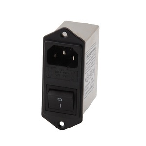 Anzhou Iec Dual Fuse 6A Socket Filter Cw2c 6A T Emi Filter โมดูลสายไฟโหมดทั่วไป - Product Image 1