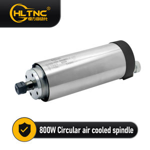 แกนหมุน0.8kw 65มม. ER11 400Hz 24000รอบต่อนาที110/220V ระบายความร้อนด้วยอากาศ800W มอเตอร์สปินเดิลมสำหรับอลูมิเนียมงานไม้ CNC - Product Image 6