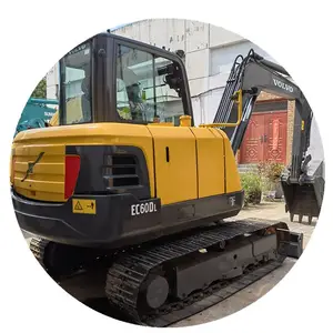 Orijinal japonya kullanılan mini ekskavatör VOLVO EC60C düşük çalışma saatleri ile satışa ikinci el kazıcı VOLVO EC60C iyi durumda