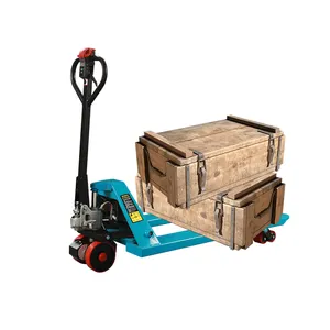 Điện Powered xe nâng Pallet Xe Tải nâng lên Stacker đi bộ nhỏ điện xe nâng xe tải