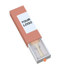 Empaquetado de cepillo de pelo de lujo con logotipo personalizado, peine de diseño sencillo, embalaje de papel, precio bajo, caja de regalo de cepillo de pelo al por mayor - Product Image 3