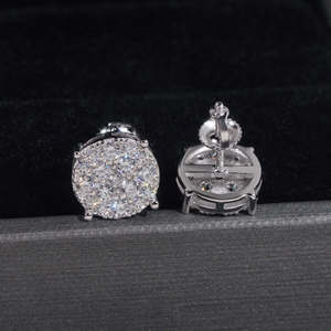 Pendientes <span class=keywords><strong>de</strong></span> Moissanita VVS que Pasan <span class=keywords><strong>la</strong></span> Prueba del Diamante, Plata <span class=keywords><strong>de</strong></span> Ley 925, para <span class=keywords><strong>Hombre</strong></span> y Mujer, con Incrustaciones <span class=keywords><strong>de</strong></span> Moissanita - Product Image 4