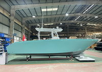 Console centrale personnalisée en usine Catamaran Bateau de pêche Moteur hors-bord V profond double coque Cruiser en aluminium Bateau à vendre