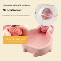 Vente en gros de bols portables pour animaux de compagnie Mangeoires Grande capacité Pliable Chien Tasse à eau extérieure Promenades en plastique Distributeur transfrontalier