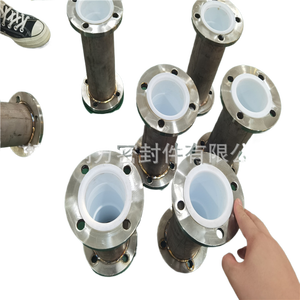Pipa flensa lurus PTFE, dilapisi dengan baja tahan karat - Product Image 1