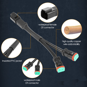 Kit de Extensión de Arnés Adaptador DT DTP, Conector de 12 V para Actualización de Luces LED - Product Image 2