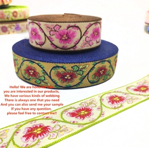 Tùy chỉnh dân tộc thêu <span class=keywords><strong>Jacquard</strong></span> dệt Băng nhà máy-cung cấp hoa mẫu Polyester <span class=keywords><strong>jacquard</strong></span> dệt vải - Product Image 4