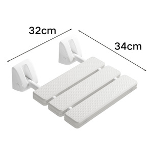 Bathroom Folding <b>Stool</b>, Bathing Seat, Shower, Toilet Non-slip Bath Wall-mounted Folding Chair, Shoe-changing <b>Stool</b> - Product Image 2