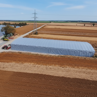 Tente de stockage en PVC imperméable et ignifuge à une seule couche, avec structure en acier galvanisé, pour l'élevage, les sports et les expositions