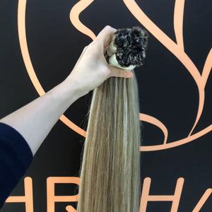Extensiones de cabello cutícula alineada cabello humano Loiro piano color 8/613 extensión de cabello humano <span class=keywords><strong>Rubio</strong></span> com a Raiz Esfumada - Product Image 4