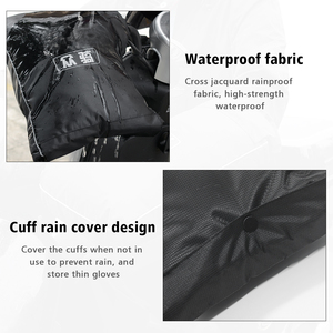 Gants de moto universels chauds pour l'<span class=keywords><strong>hiver</strong></span>, coupe-vent, imperméables, avec doublure polaire épaisse, protège-guidon - Product Image 6