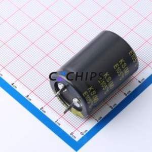 KS200M821SI225*35TA-1A1ET <b>Snap</b>-in Aluminum Electrolytic Capacitor Through hole,D25xL35mm 820uF 20% 200V 25mm - Product Image 2