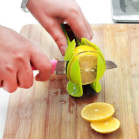 Couteau à découper les fruits multifonctionnel, support pour couteau, pinces à nourriture pour tomates et oignons, trancheuse à oranges et citrons