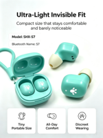 Écouteurs sans fil de traduction IA, portables et invisibles, pour le sommeil, avec application personnalisée, musique de sommeil, casque Bluetooth pour dormeurs latéraux