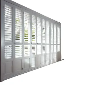 可移动的加利福尼亚PVC电动窗种植园百叶窗简约风格室内塑料百叶窗PVC百叶窗