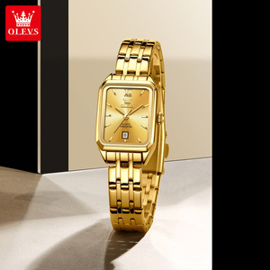 <span class=keywords><strong>Montre</strong></span> Quartz OLEVS 5616 Personnalisée Oem de Luxe à la Mode avec Logo, Dorée Classique pour <span class=keywords><strong>Femme</strong></span>, en Acier, Étanche, avec Calendrier, Cadeau - Product Image 2