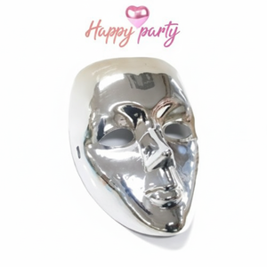 หน้ากากพลาสติก PVC ครึ่งหน้าสีบรอนซ์ X สำหรับเทศกาลฮาโลวีนงานปาร์ตี้วันฮาโลวีน - Product Image 1