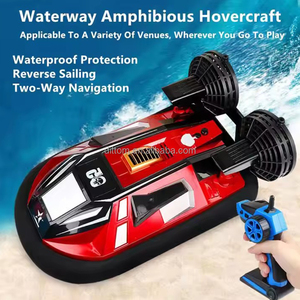 Bateau <span class=keywords><strong>télécommandé</strong></span> amphibie 2,4 G, haute vitesse, 4 canaux, étanche, double moteur, jouet électrique - Product Image 4